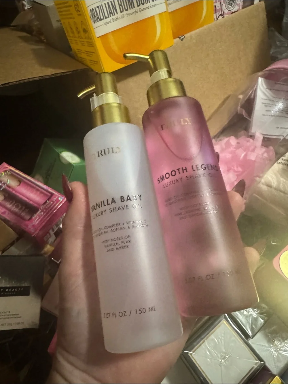 TRULY Vanilla Baby Luxury Shave Oil set! 2pc